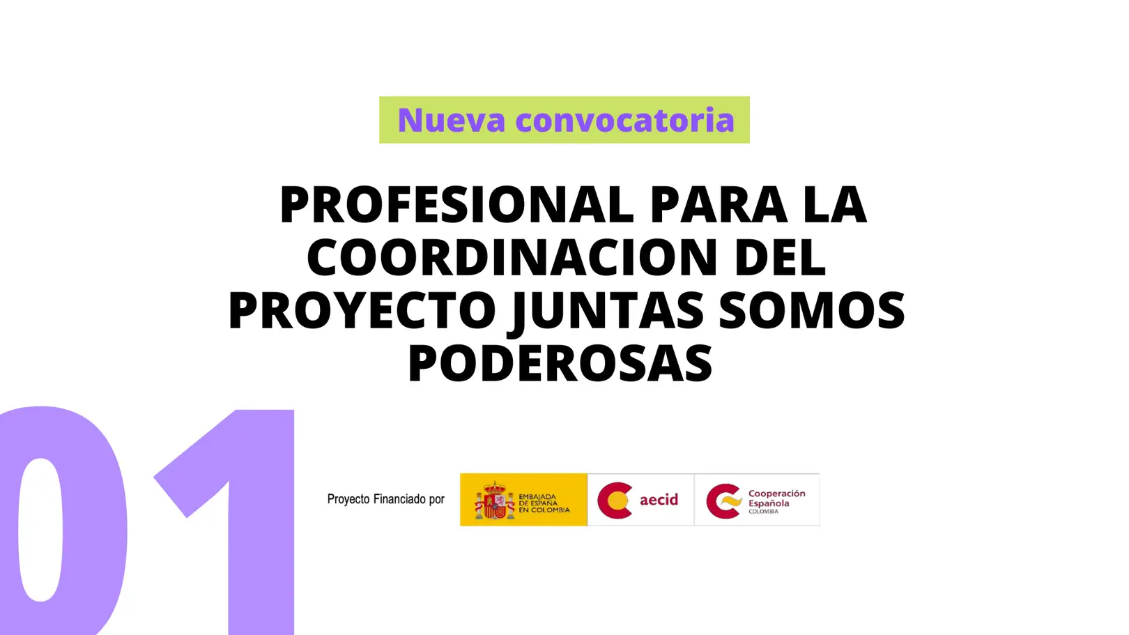 Convocatoria coordinadora de proyecto