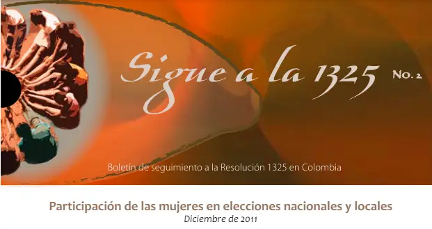 Boletín de seguimiento a la Resolución 1325 en Colombia – No. 2