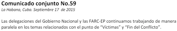 Comunicado Conjunto No. 59