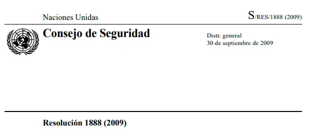 Resolución 1888 (2009) – Consejo de Seguridad