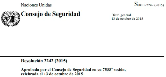 Resolución 2242 (2015) – Consejo de Seguridad