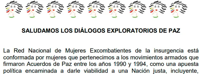 Saludamos los diálogos exploratorios de paz